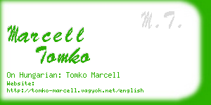 marcell tomko business card